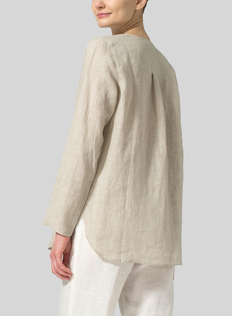 Linen L/S Relaxed Fit Blouse