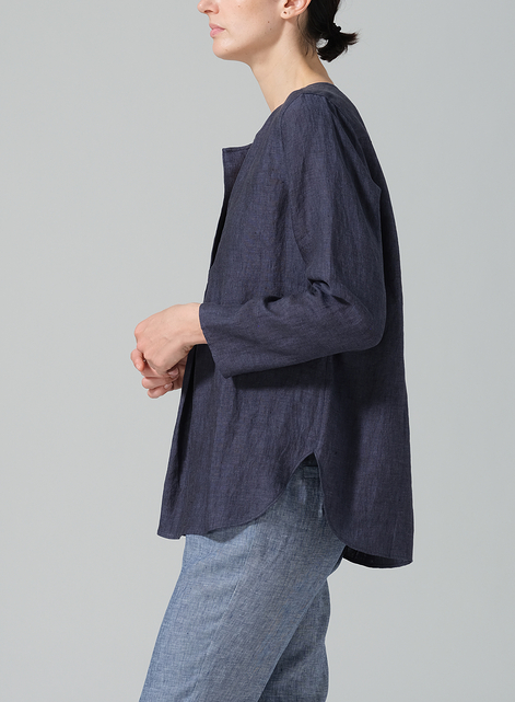 Linen L/S Relaxed Fit Blouse
