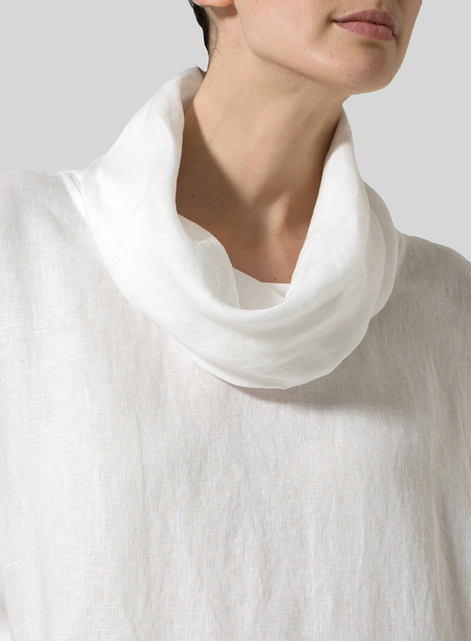 Linen Turtleneck Tunic