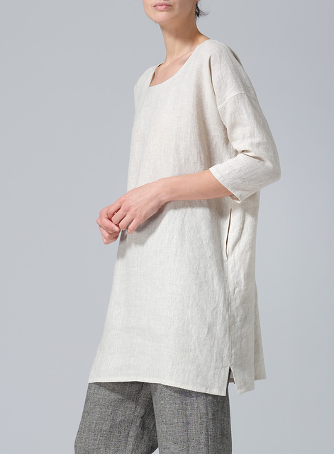 Linen Oversized Top