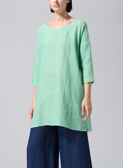 Linen Oversized Top