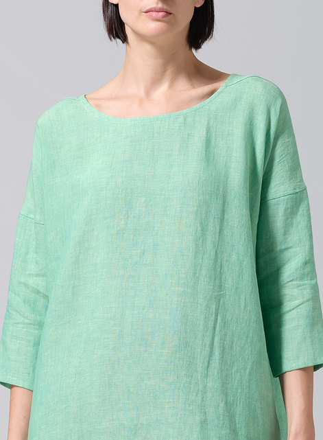 Linen Oversized Top