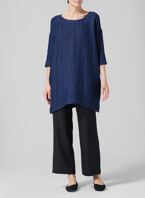 Linen Double Woven Oversized Top
