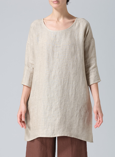Linen Double Woven Oversized Top