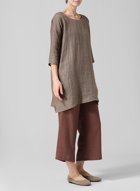 Linen Double Woven Oversized Top