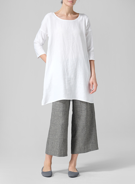 Heavy Linen Oversized Top