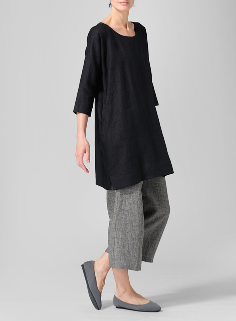 Heavy Linen Oversized Top