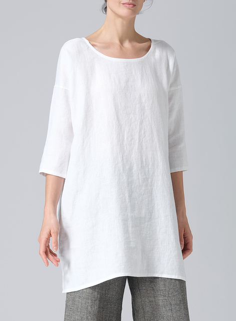 Heavy Linen Oversized Top