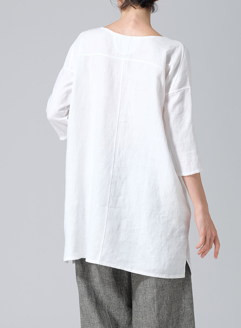 Heavy Linen Oversized Top
