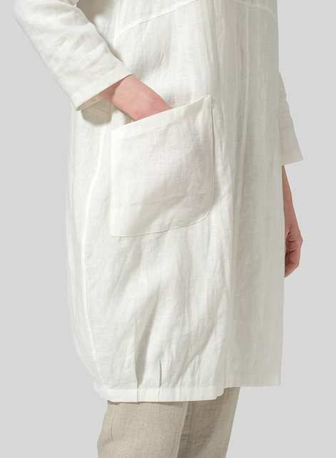 Linen Button Loop Balloon Tunic