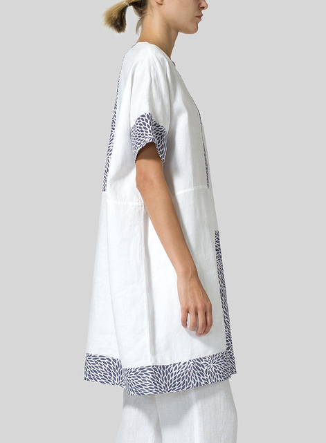 Linen Oversize Patchwork Tunic