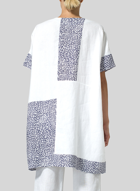 Linen Oversize Patchwork Tunic