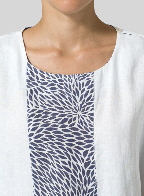 Linen Oversize Patchwork Tunic