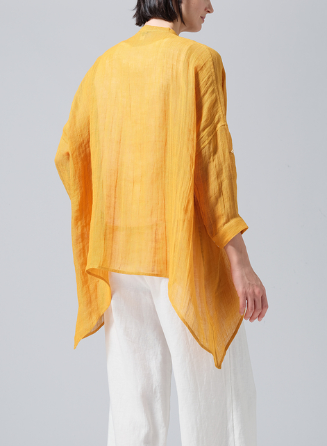 Linen Loose Delicate Deep V-neck Overtop