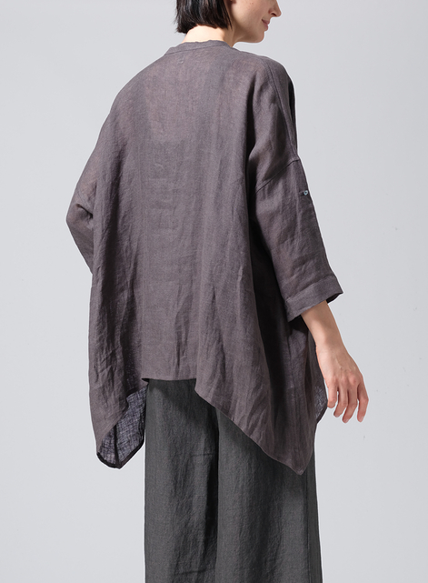 Linen Loose Delicate Deep V-neck Overtop