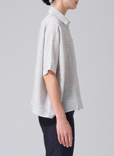 Linen Boxy Sleeves Shirt