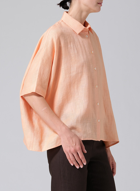 Linen Boxy Sleeves Shirt