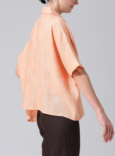 Linen Boxy Sleeves Shirt