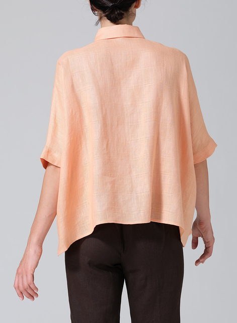Linen Boxy Sleeves Shirt
