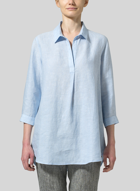 Linen Classic Collar Shirt