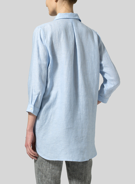 Linen Classic Collar Shirt