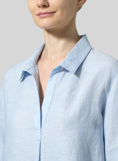 Linen Classic Collar Shirt