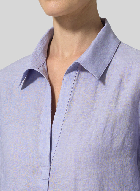 Linen Classic Collar Shirt