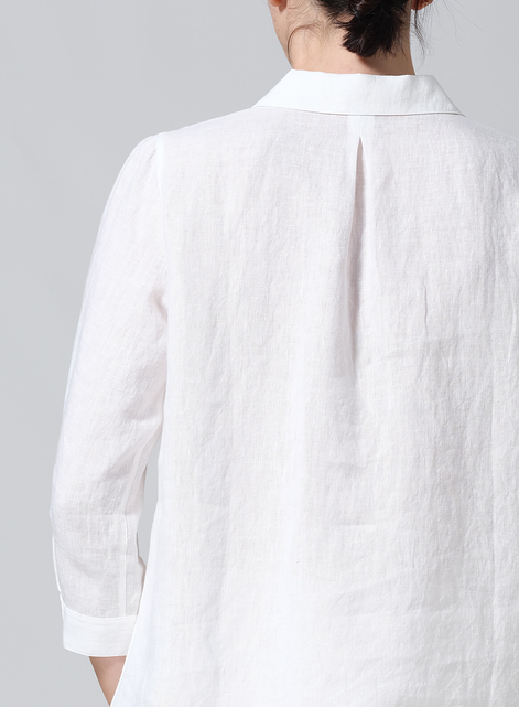 Linen Classic Collar Shirt