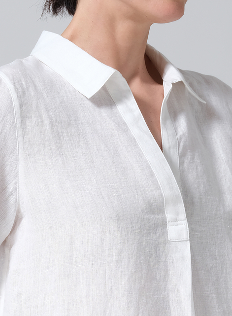 Linen Classic Collar Shirt