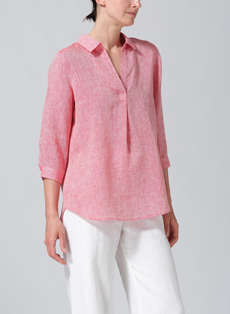 Linen Classic Collar Shirt