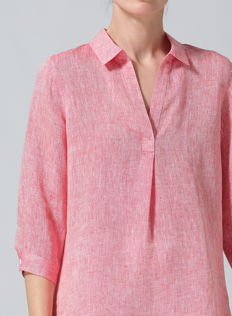 Linen Classic Collar Shirt