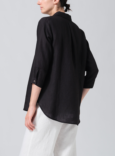 Linen Classic Collar Shirt