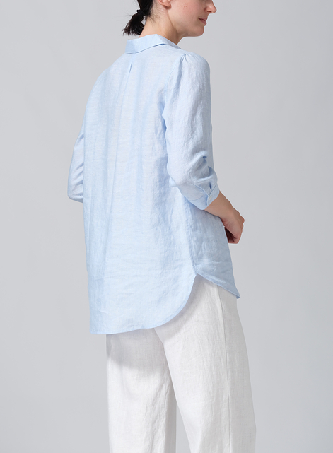 Linen Classic Collar Shirt