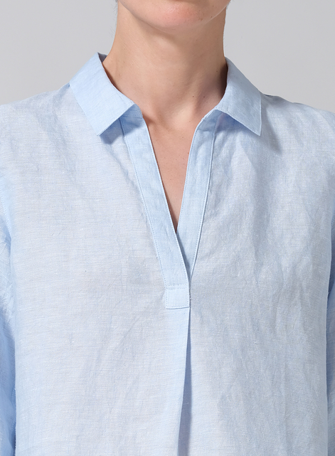 Linen Classic Collar Shirt