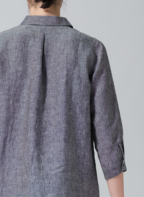 Linen Classic Collar Shirt