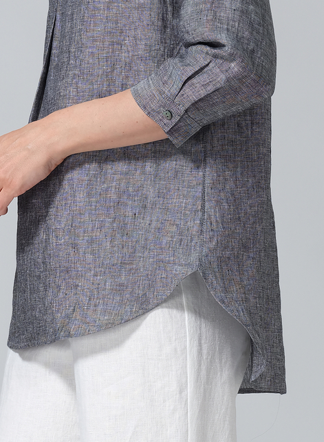 Linen Classic Collar Shirt