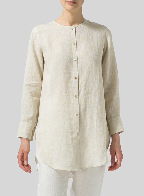 Linen Longline Blouse