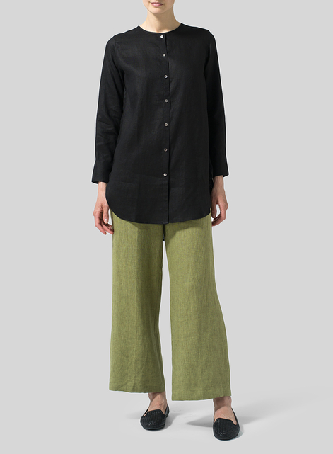 Linen Longline Blouse
