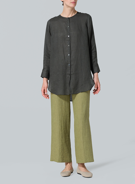 Linen Longline Blouse