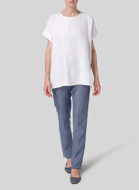 Linen Dolman Sleeves Relaxed Fit Top