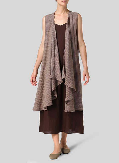 Long waterfall vest sales