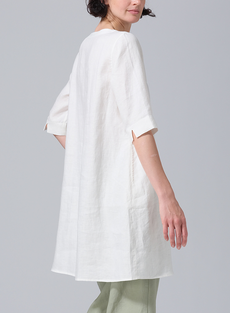 Linen A-shape Casual Top