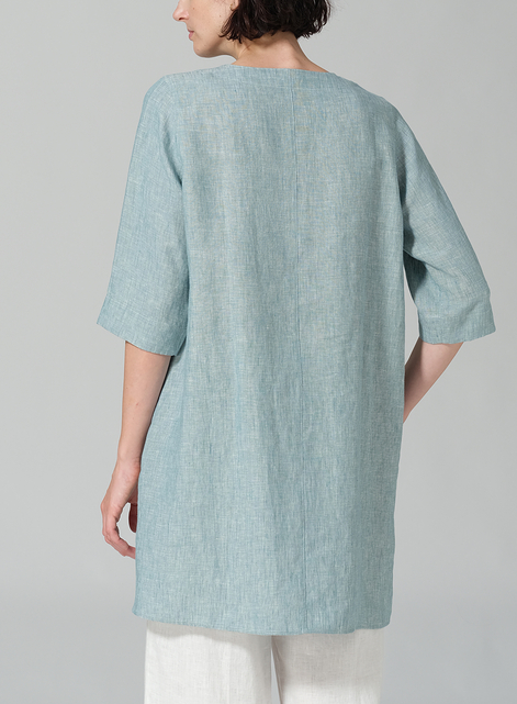 Linen Chest Pocket Tunic