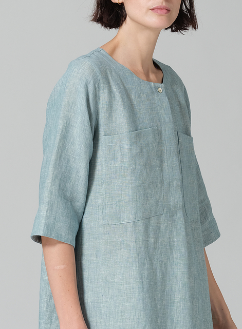 Linen Chest Pocket Tunic