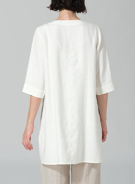 Linen Chest Pocket Tunic