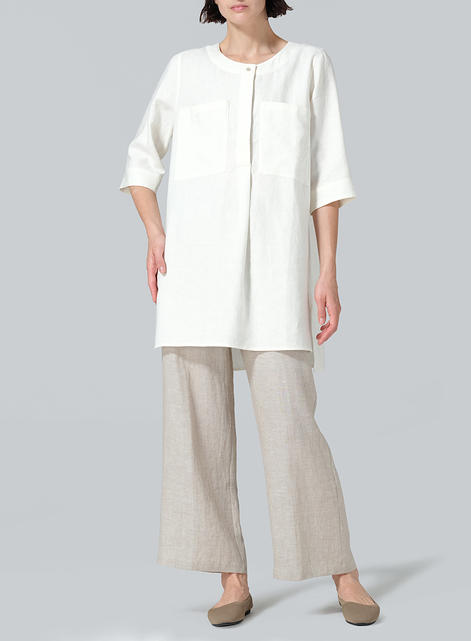 Linen Chest Pocket Tunic