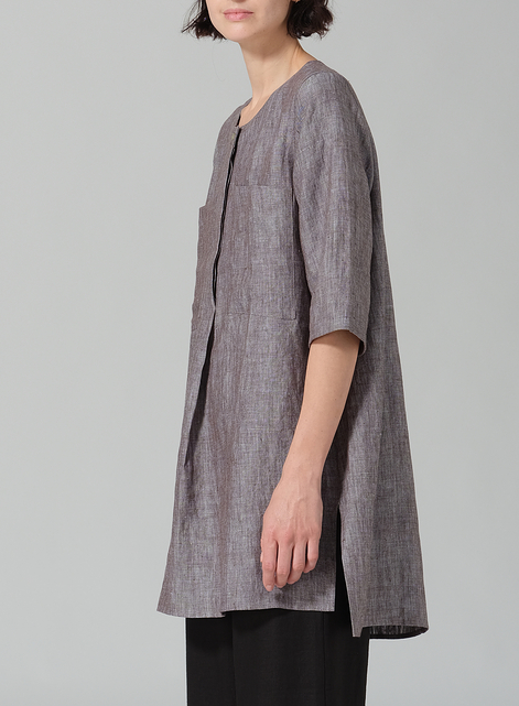 Linen Chest Pocket Tunic