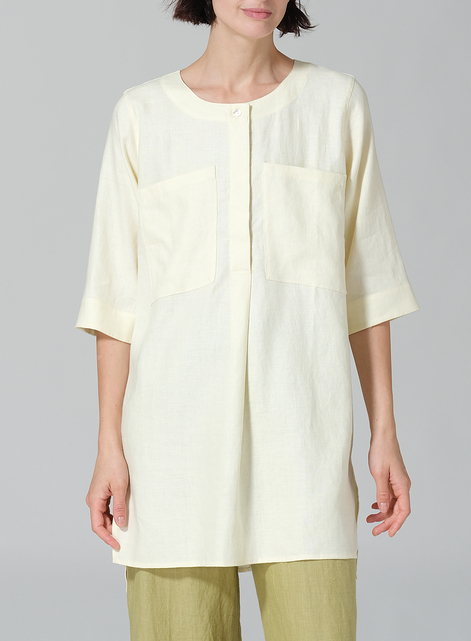 Linen Chest Pocket Tunic