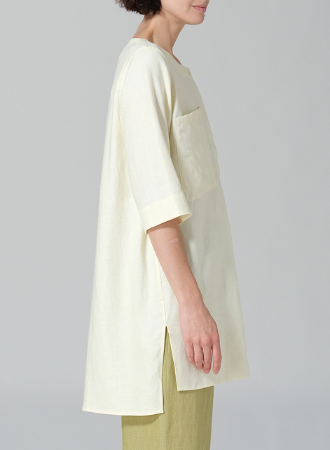 Linen Chest Pocket Tunic