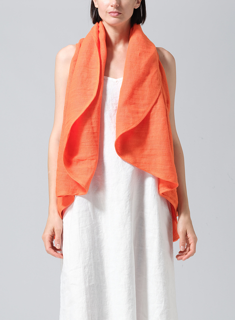 Linen Reversible Cape Jacket